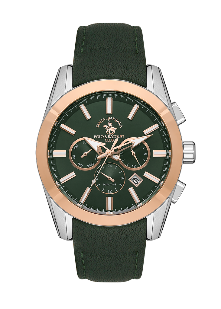 S. B. POLO 10444 Men Leather Watch
