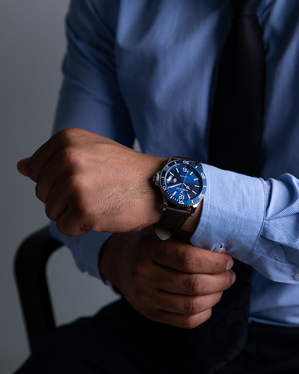 DK.1.13905 Elegant Daniel Klein Men's Watch Genuine Leather Band