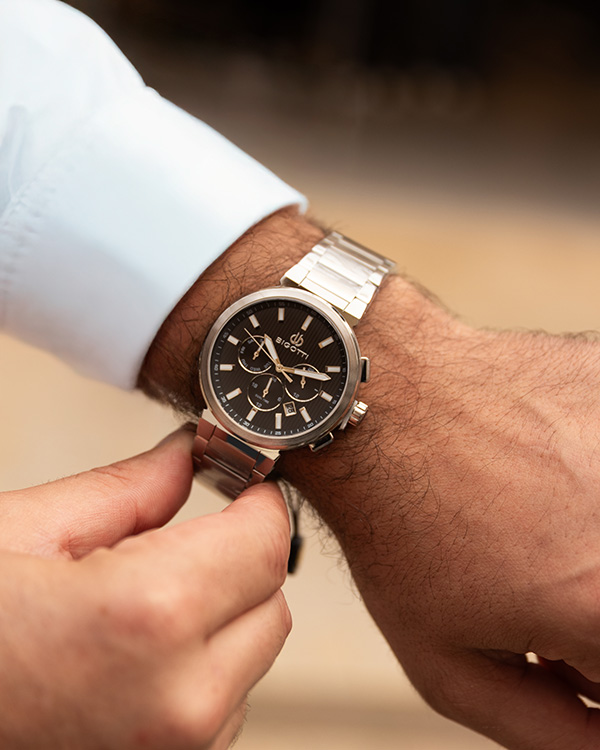 BG.1.10606 Elegant Bigotti Milano Men's Watch Stainless Steel Band