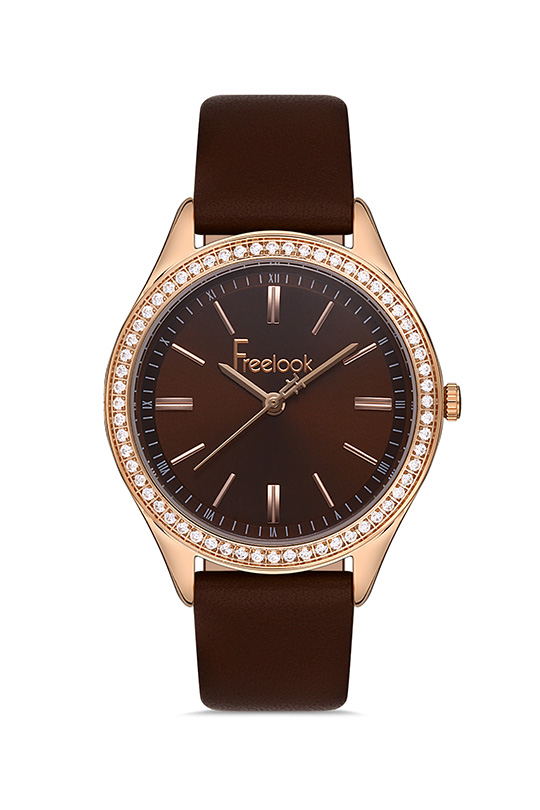 FL.1.10378 Elegant Freelook Paris Women's Watch Genuine Leather Band