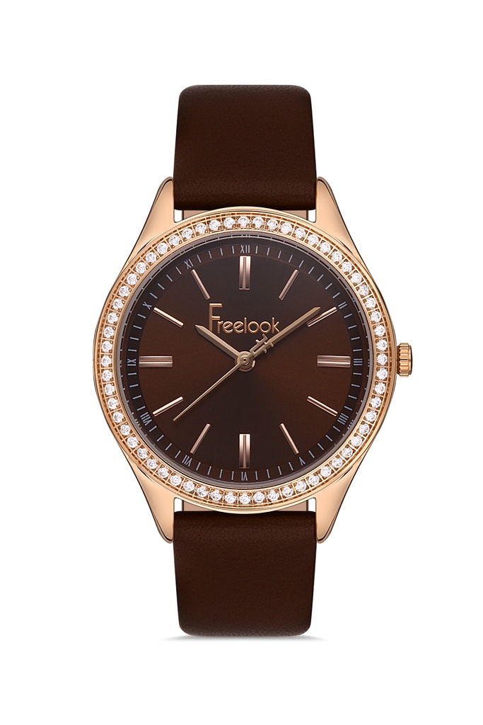FL.1.10378 Elegant Freelook Paris Women's Watch Genuine Leather Band