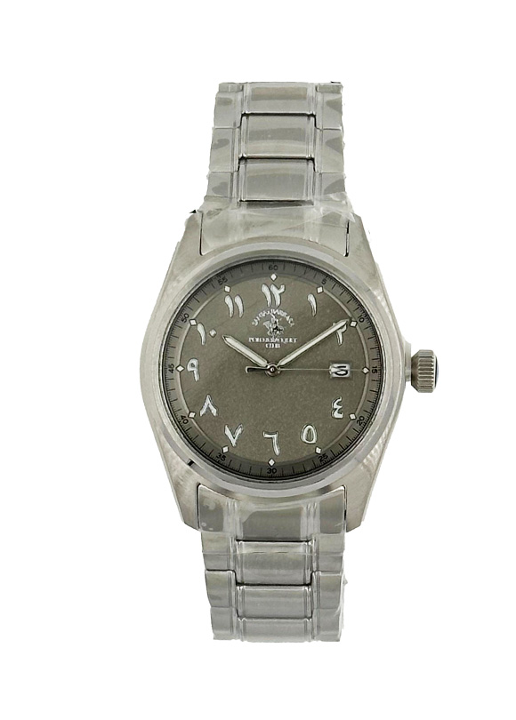 SB.4.10013 Elegant Santa Barbara Polo Men's Watch Stainless Steel Band