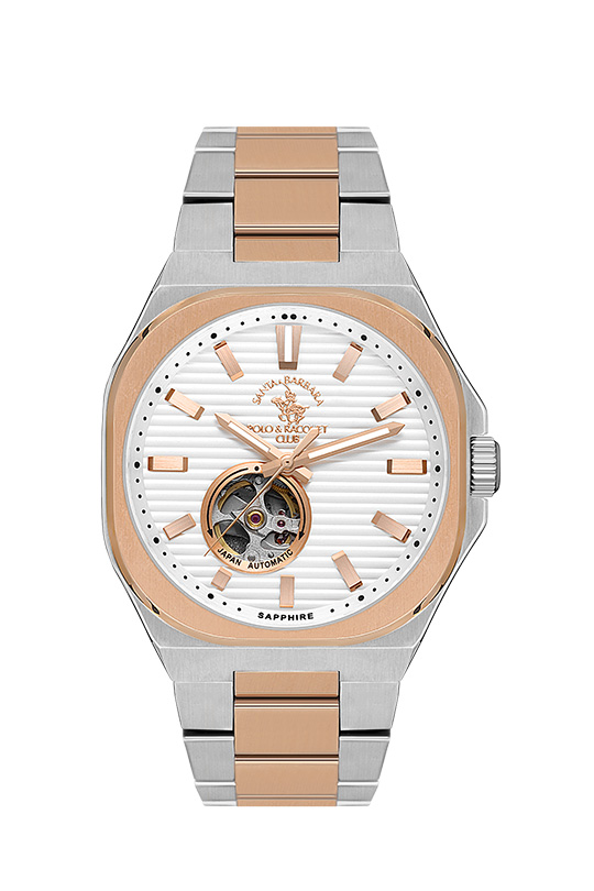SB.1.10534 Elegant Santa Barbara Polo Men's Watch Stainless Steel Band