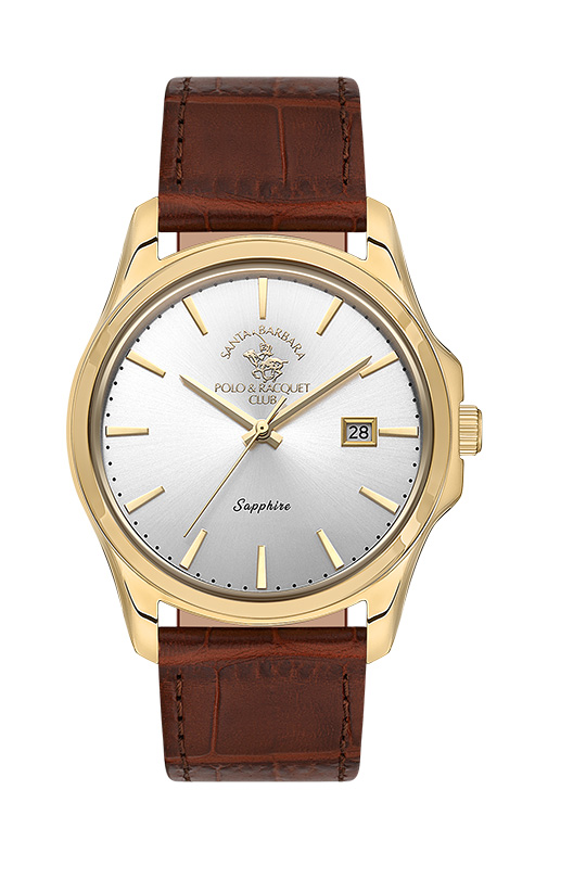 SB.1.10535 Elegant Santa Barbara Polo Men's Watch Stainless Steel Band