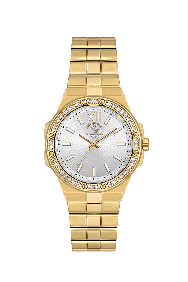 SB.1.10575 Elegant Santa Barbara Polo Men's Watch Stainless Steel Band