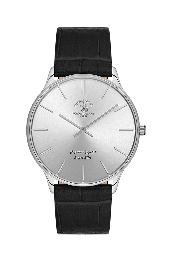 SB.1.10603 Elegant Santa Barbara Polo Men's Watch Genuine Leather Band
