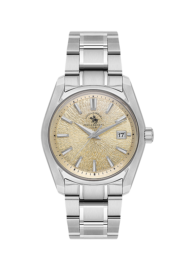 SB.3.10002 Elegant Santa Barbara Polo Men's Watch Stainless Steel Band