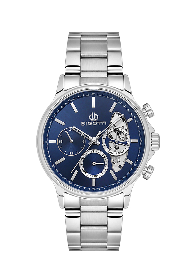 BG.1.10593 Elegant Bigotti Milano Men's Watch Stainless Steel Band