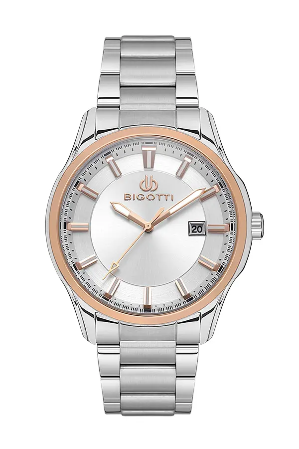 BG.1.10526 Elegant Bigotti Milano Men's Watch Stainless Steel Band