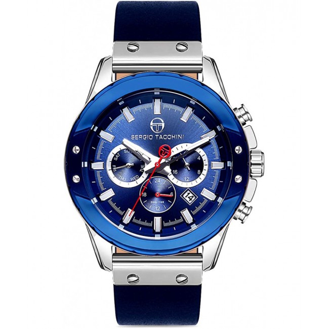 ST.1.10072 Elegant Sergio Tacchini Men's Watch Genuine Leather Band