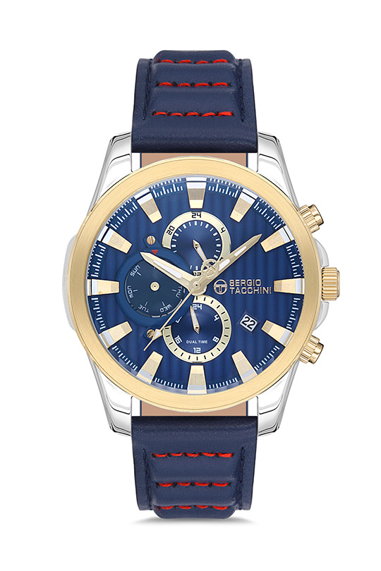 ST.1.10120 Elegant Sergio Tacchini Men's Watch Genuine Leather Band