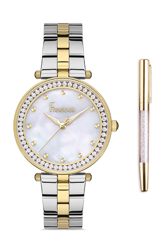 Freelook Paris Women's Gift Set stainless steel band - (FL.1.10368-2)