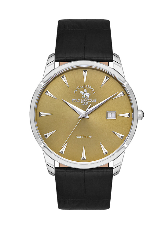 SB.1.10480 Elegant Santa Barbara Polo Men's Watch Genuine Leather Band