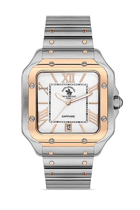 SB.1.10484 Elegant Santa Barbara Polo Men's Watch Stainless Steel Band