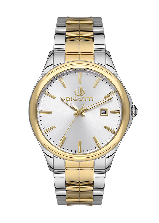 BG.1.10465 Elegant Bigotti Milano Men's Watch Stainless Steel Band