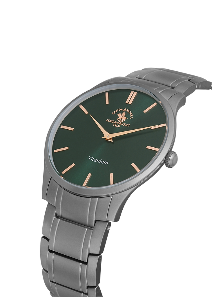 SB.4.1004 Elegant Santa Barbara Polo Men's Watch Solid Band