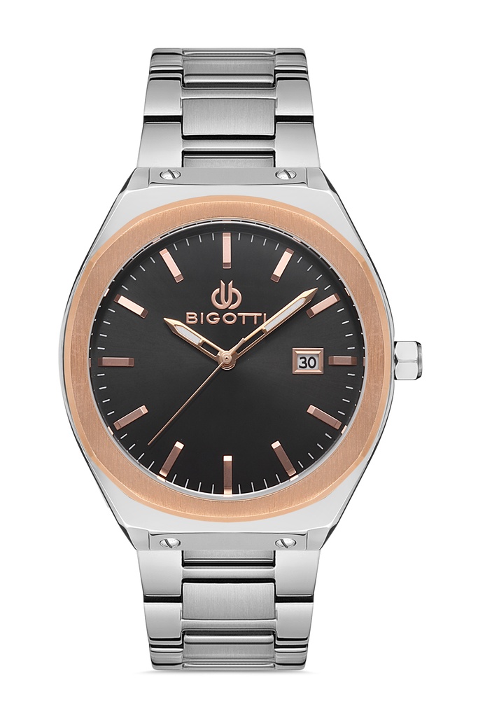 BG.1.10323 Elegant Bigotti Milano Men's Watch Stainless Steel Band