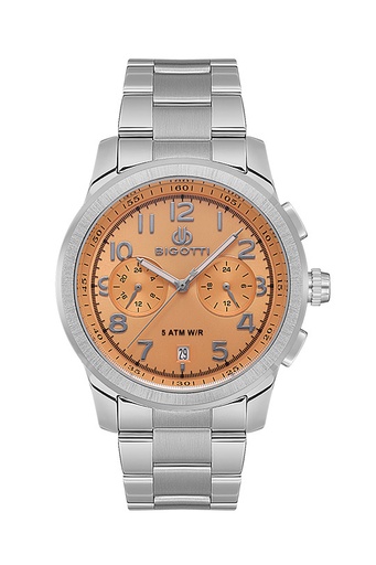 BG.1.10553 Elegant Bigotti Milano Men's Watch Stainless Steel Band