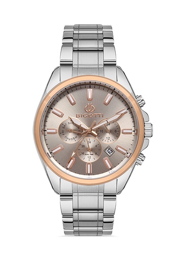 [BG.1.10328-3] Bigotti Milano Men's Watch genuine leather band (BG.1.10328)