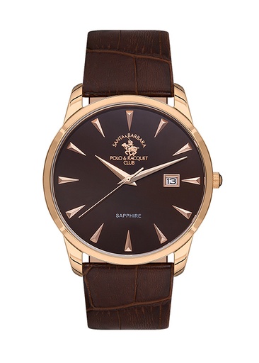 [SB.1.10480-4] SB.1.10480-4 Elegant Santa Barbara Polo Men's Watch Stainless Steel Band
