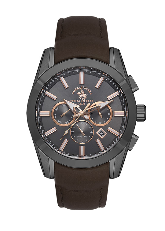SB.1.10444 ساعة رجالية سير جلد طبيعي من سانتا باربرا بولو