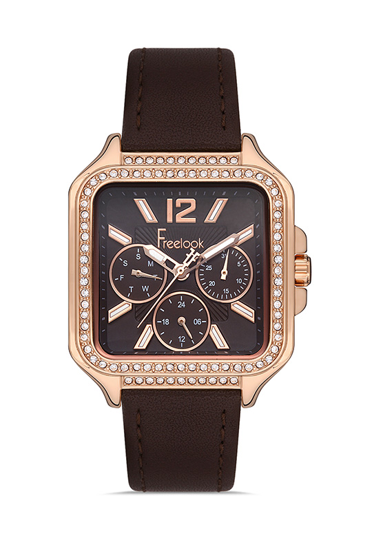 FL.1.10384 Elegant Freelook Paris Women's Watch Genuine Leather Band