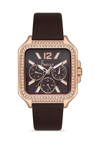 FL.1.10384 Elegant Freelook Paris Women's Watch Genuine Leather Band