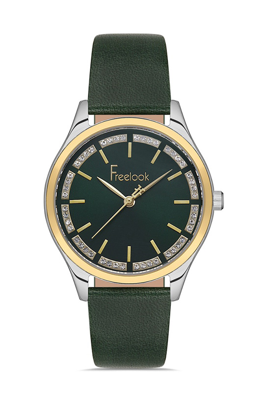 FL.1.10267 ساعة نسائية سير جلد طبيعي من فري لوك باريس