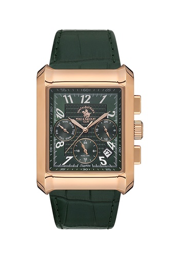 SB.1.10550 Elegant Santa Barbara Polo Men's Watch Genuine Leather Band